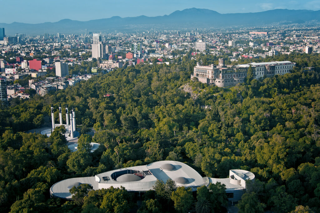 A beautiful overview of Chapultepec Park in Mexico City