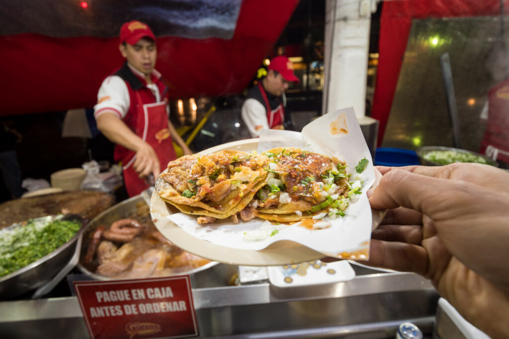 Taco stand in Mexico City