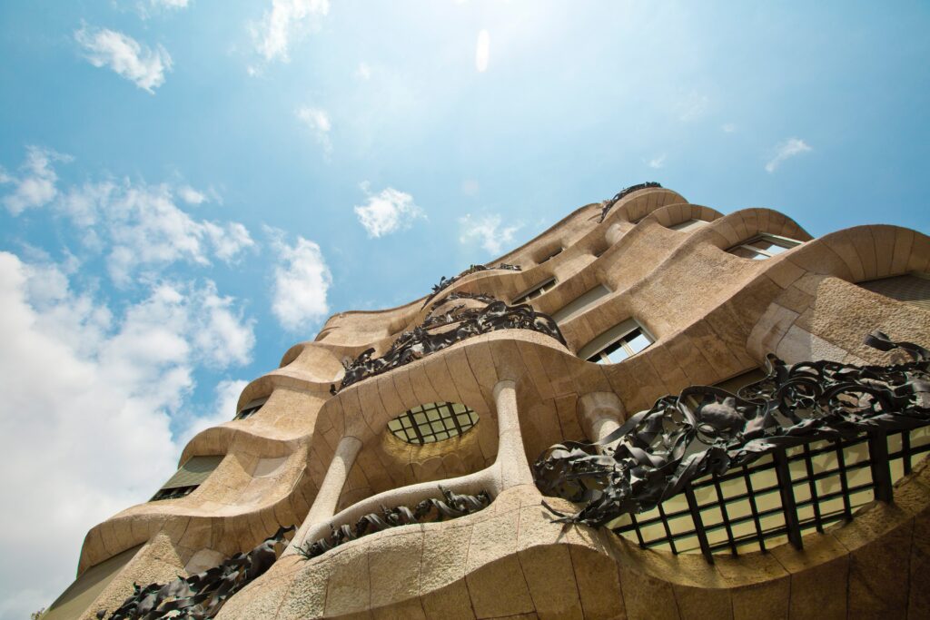 Casa Mila building in Barcelona Catalonia Spain