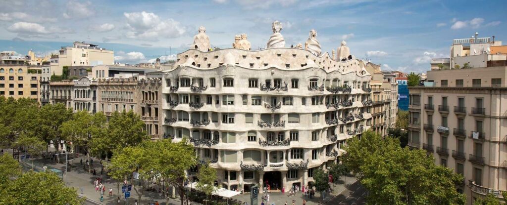 La Pedrera Gaudi Casa Mila in Barcelona Spain Catalonia