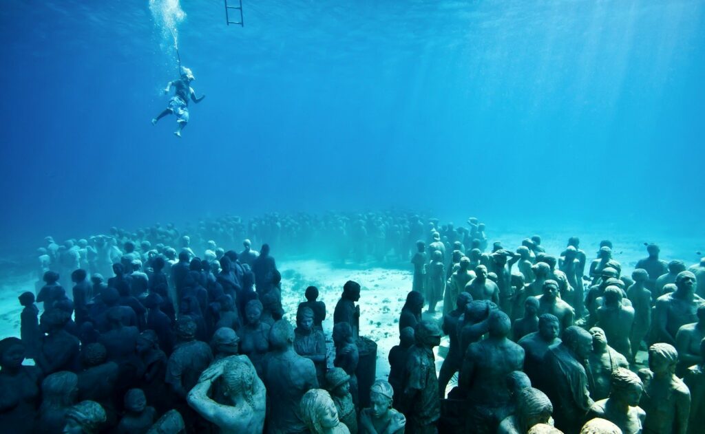 MUSA Underwater Museum in Cancun Mexico