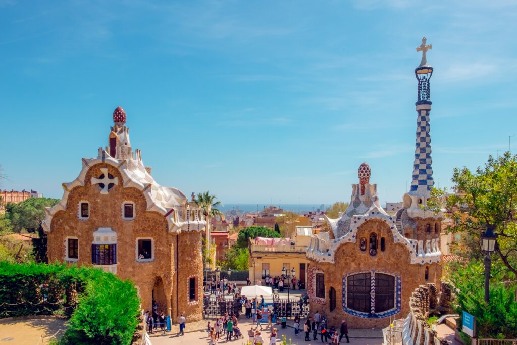 Park Guell in Barcelona Catalonia Spain