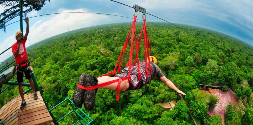 Xplor Park in Rivera Maya near Cancun Mexico